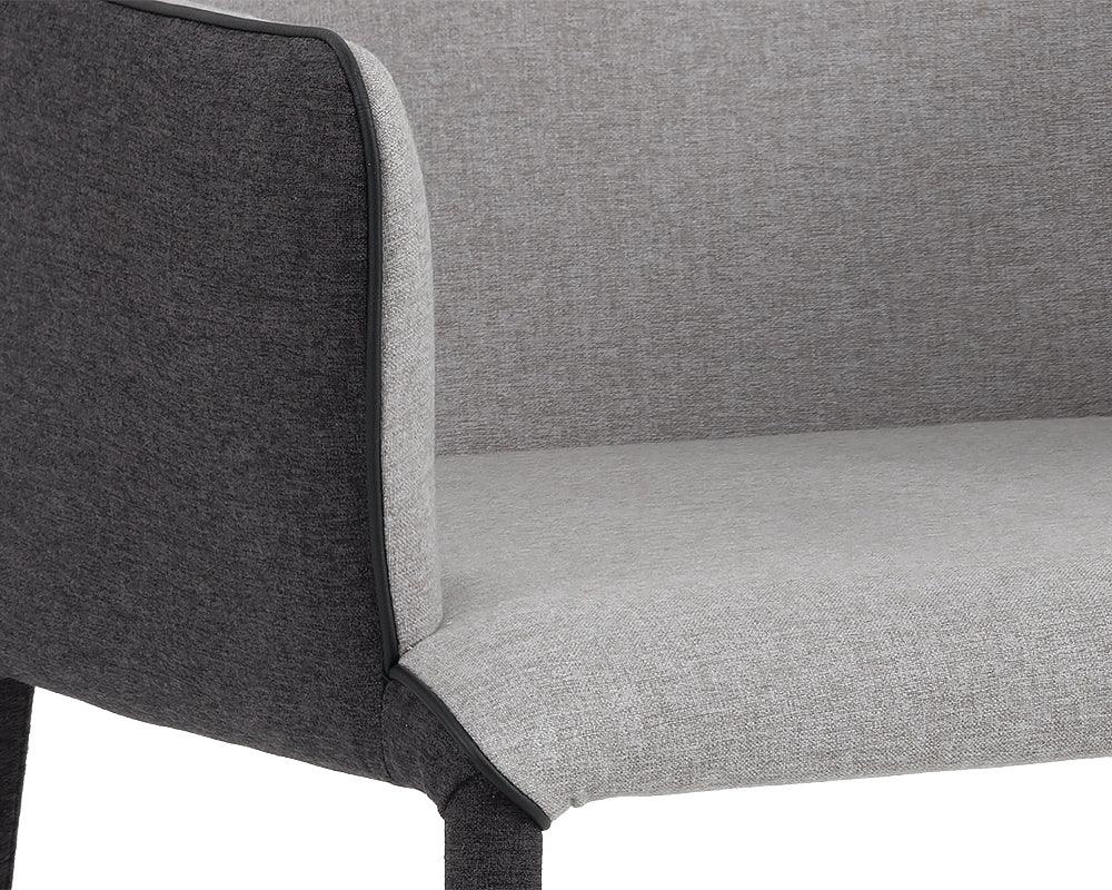 SUNPAN Dining Chairs - Renee Dining Armchair - Armour Grey / Dark Slate