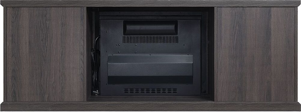 Manhattan Comfort Fireplaces - Franklin Fireplace in Heavy Brown
