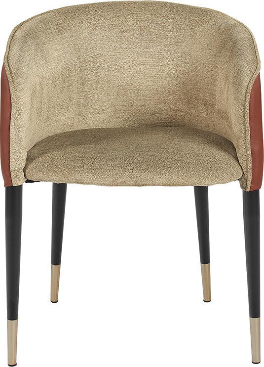 SUNPAN Dining Chairs - Asher Dining Armchair - Polo Club Toast / Dillon Chili