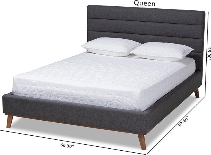 Wholesale Interiors Beds - Erlend King Bed Charcoal