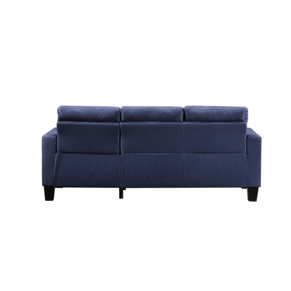 ACME Furniture Sofas & Couches - ACME Earsom Sofa and Ottoman, Blue Linen