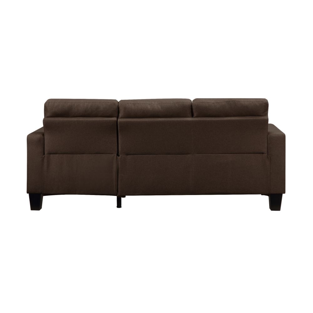 ACME Furniture Sofas & Couches - ACME Earsom Sofa and Ottoman, Brown Linen