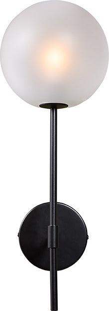 SUNPAN Wall Sconces - Izora Sconce - Black - Frosted