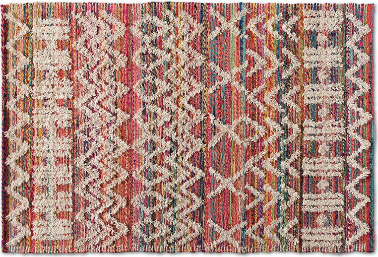 Wholesale Interiors Indoor Rugs - Graydon Modern and Contemporary Multi-Colored Handwoven Fabric Blend Area Rug
