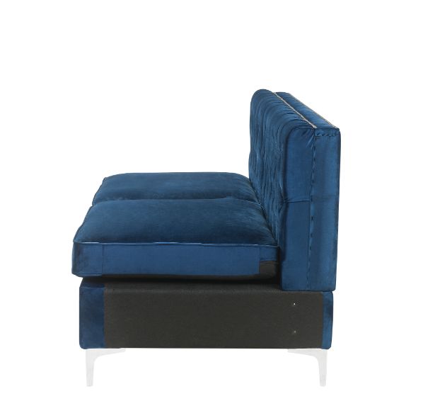 ACME Furniture Sofas & Couches - ACME Jaszira Modular - Armless Sofa, Blue Velvet