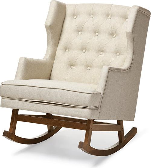 Wholesale Interiors Rocking Chairs - Iona 29.25" Accent Chair Light Beige