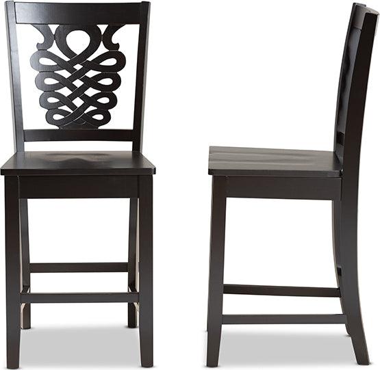 Wholesale Interiors Barstools - Gervais Counter Stool Dark Brown (Set of 2)