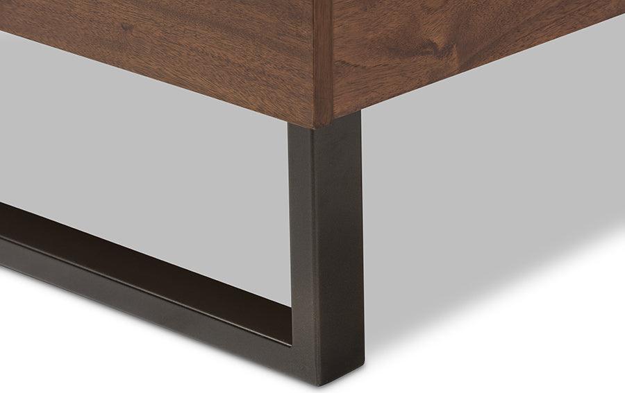 Wholesale Interiors Beds - Mitchell King Bed Gray/Walnut Brown