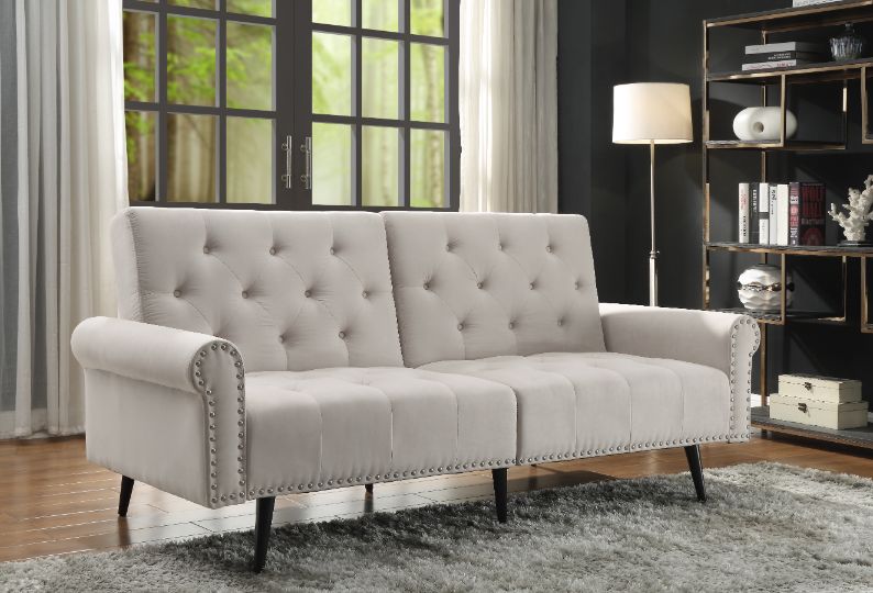 ACME Furniture Sofas & Couches - ACME Eiroa Adjustable Sofa, Beige Fabric