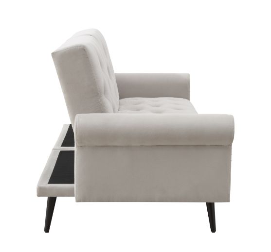 ACME Furniture Sofas & Couches - ACME Eiroa Adjustable Sofa, Beige Fabric