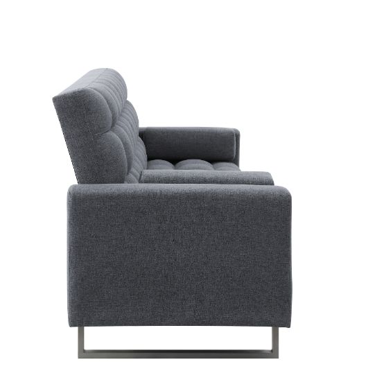 ACME Furniture Sofas & Couches - ACME Limosa Adjustable Sofa, Gray Fabric