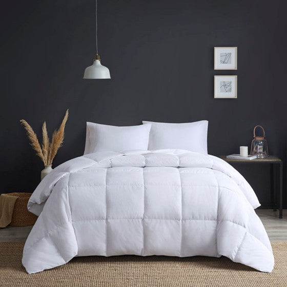 Olliix.com Comforters & Blankets - Goose Feather and Down Oversize Comforter White Full/Queen
