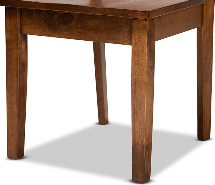 Wholesale Interiors Dining Sets - Noelia Walnut Brown Finished Wood 5-Piece Dining Set