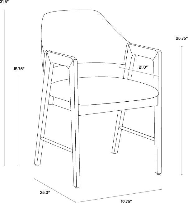 SUNPAN Dining Chairs - Milton Dining Armchair - Polo Club Stone