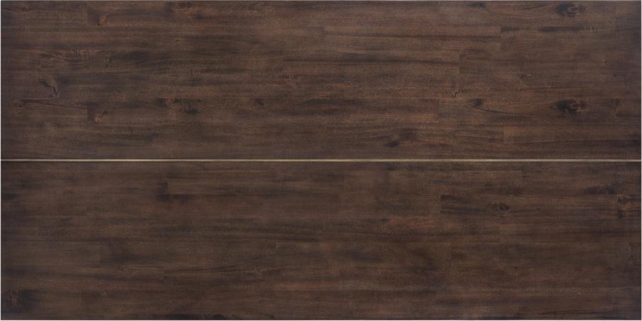 SUNPAN Dining Tables - Jade Dining Table - Antique Brass - Dark Mango - 79" Brown