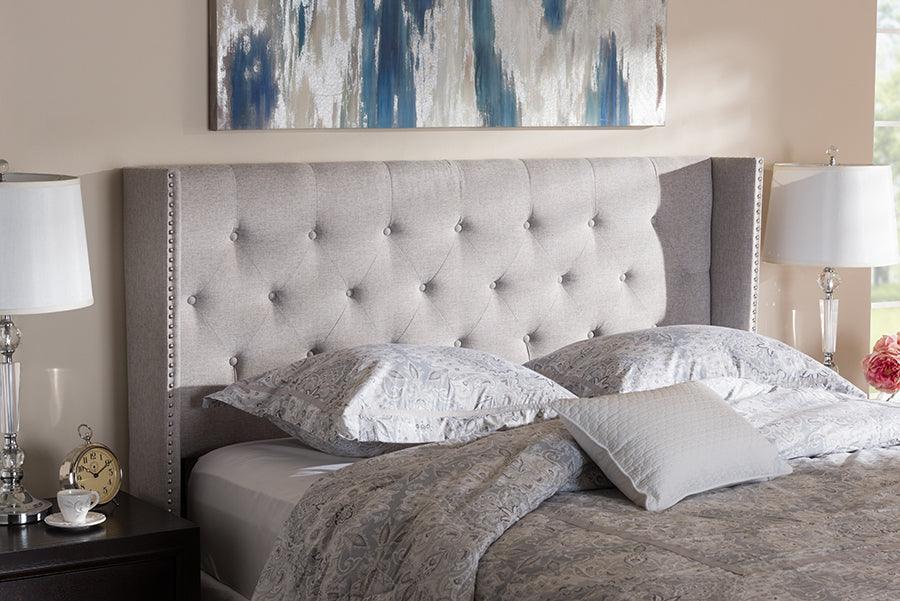 Wholesale Interiors Headboards - Ally King Headboard Grayish Beige