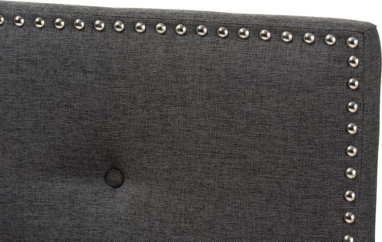 Wholesale Interiors Headboards - Windsor Queen Upholstered Headboard Dark Gray