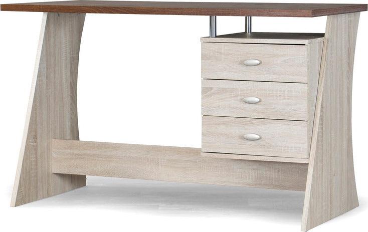 Wholesale Interiors Desks - Parallax Writing Desk Natural & Dark Brown