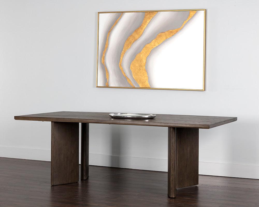 SUNPAN Dining Tables - Giulietta Dining Table - Rectangular - Dark Brown - 90.5" Brown