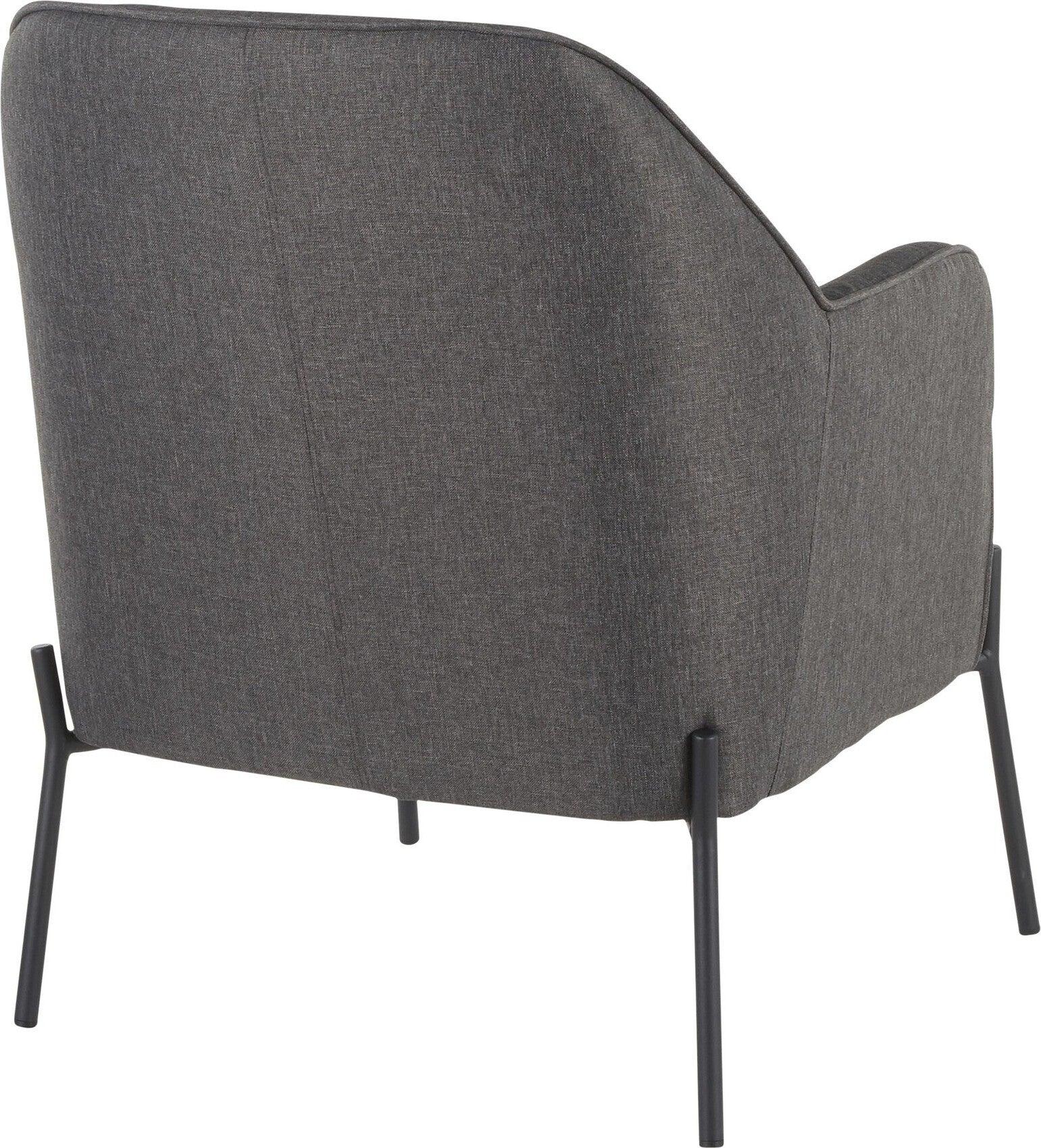 Lumisource Accent Chairs - Daniella Accent Chair Black & Charcoal
