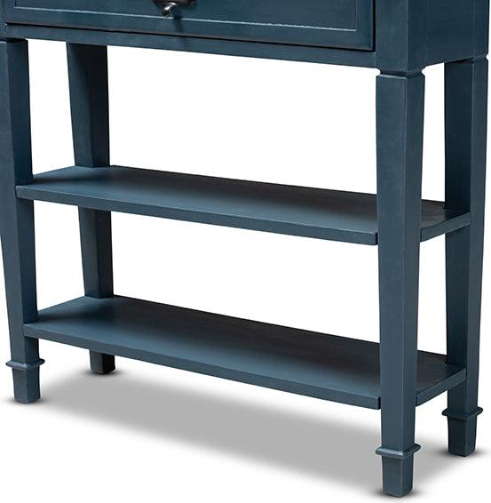 Wholesale Interiors Consoles - Dauphine French Provincial Blue Spruce Fiinished Wood Accent Console Table