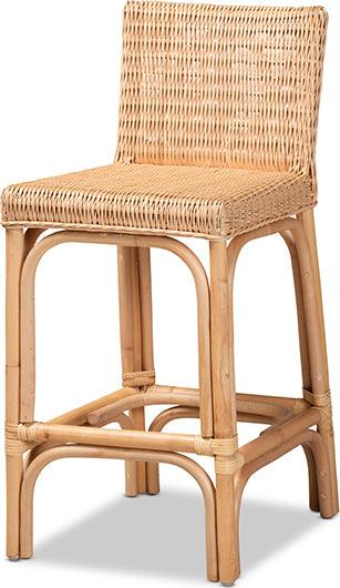 Wholesale Interiors Barstools - Athena Natural Finished Rattan Counter Stool