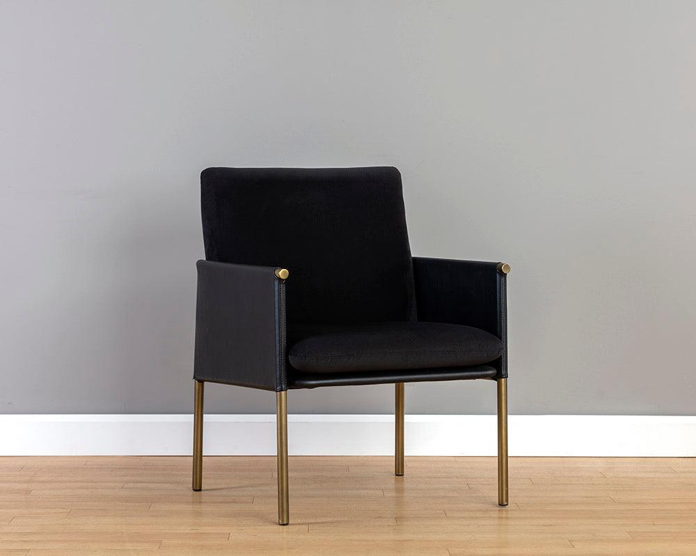 SUNPAN Accent Chairs - Bellevue Lounge Chair Abbington Black & Bravo Black