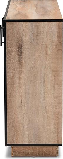 Wholesale Interiors Buffets & Sideboards - Patton Natural Oak Finished Wood 3-Door Dining Room Sideboard Buffet
