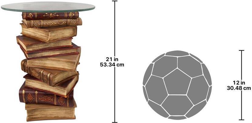 Design Toscano Side & End Tables - Power Of Books Side Table