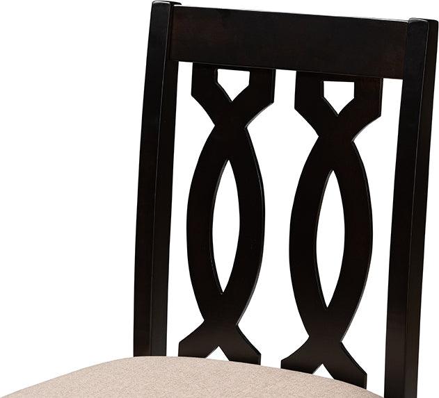 Wholesale Interiors Barstools - Darcie Bar Stool Sand & Espresso (Set of 4)