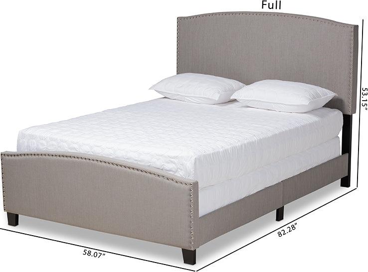 Wholesale Interiors Beds - Morgan Queen Bed Gray & Black