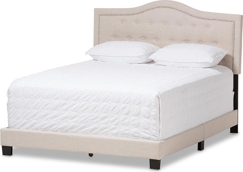 Wholesale Interiors Beds - Emerson Full Bed Light Beige