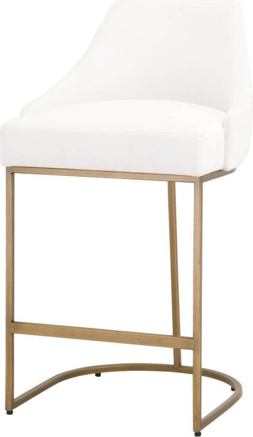 Essentials For Living Barstools - Parissa Counter Stool Set of 2 Brushed Gold