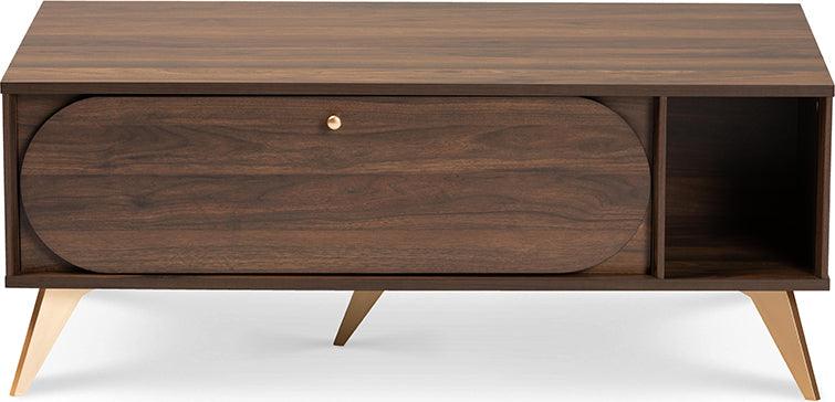 Wholesale Interiors Coffee Tables - Edel Coffee Table Brown & Gold