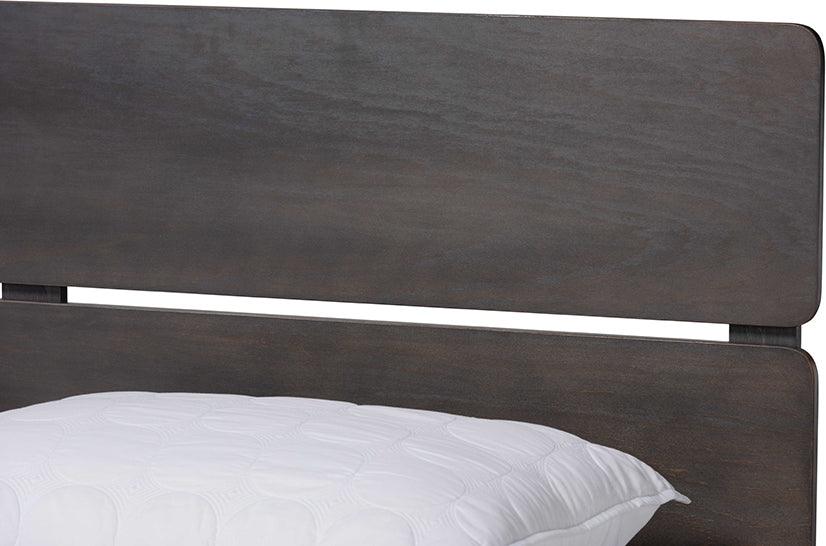 Wholesale Interiors Beds - Anthony Queen Bed Dark Grayish Oak