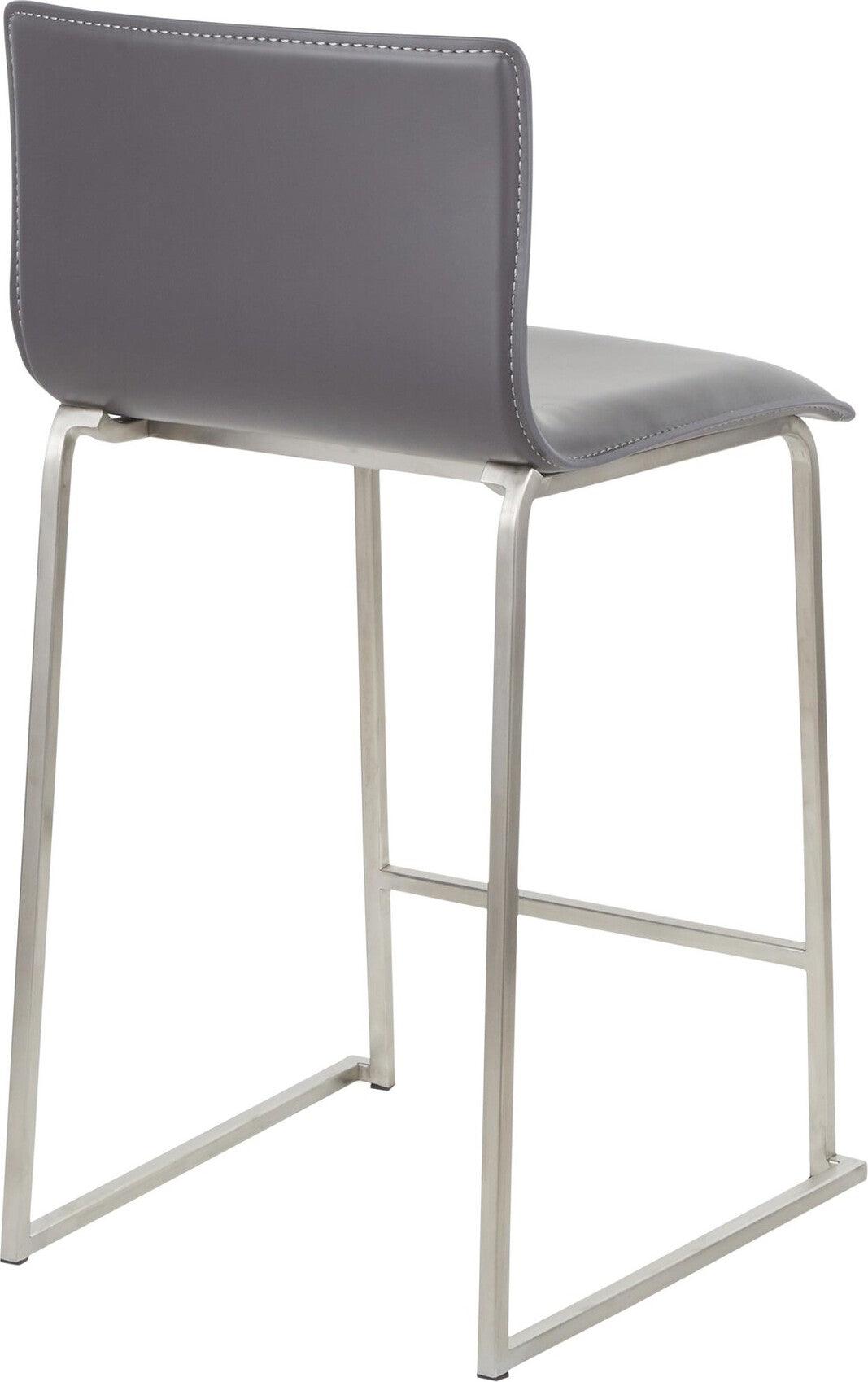 Lumisource Barstools - Mara Counter Stool & Gray (Set of 2)