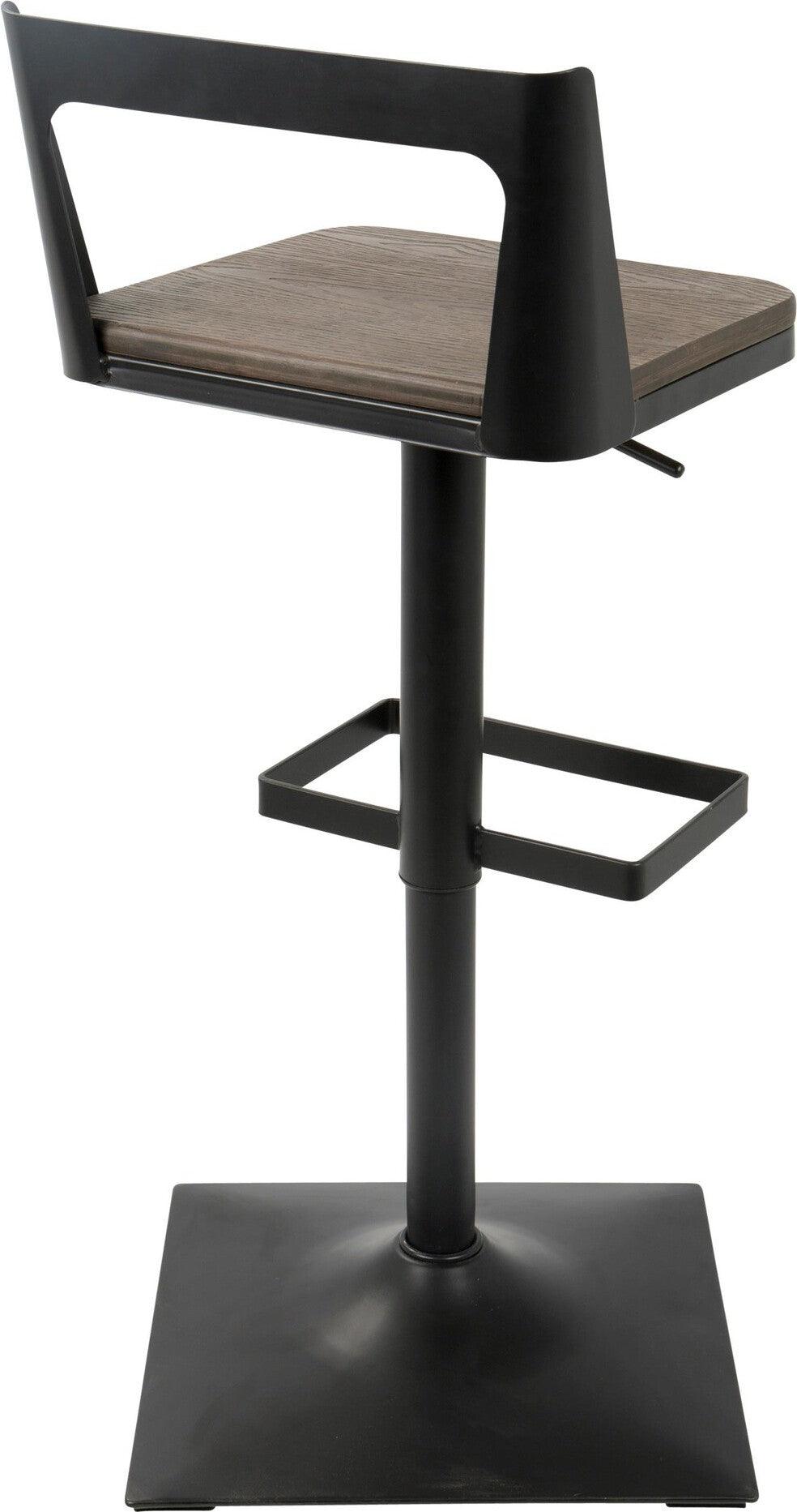 Lumisource Barstools - Samurai Barstool Black & Espresso