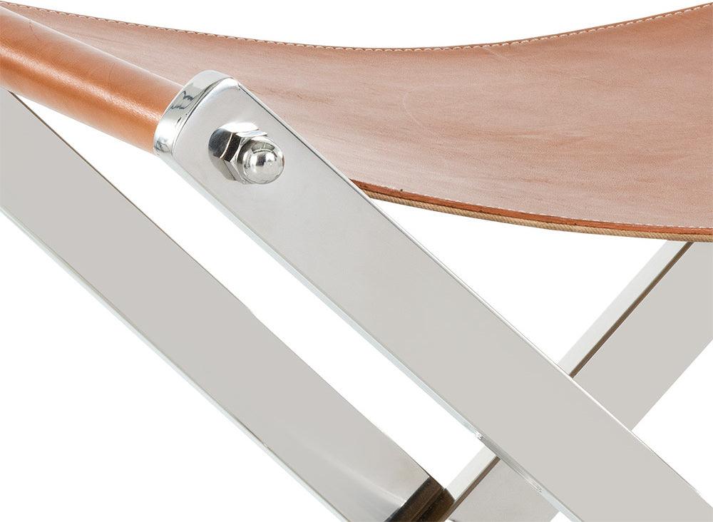SUNPAN Ottomans & Stools - Ryder Stool Stainless Steel Tan