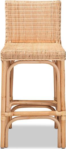 Wholesale Interiors Barstools - Athena Natural Finished Rattan Counter Stool