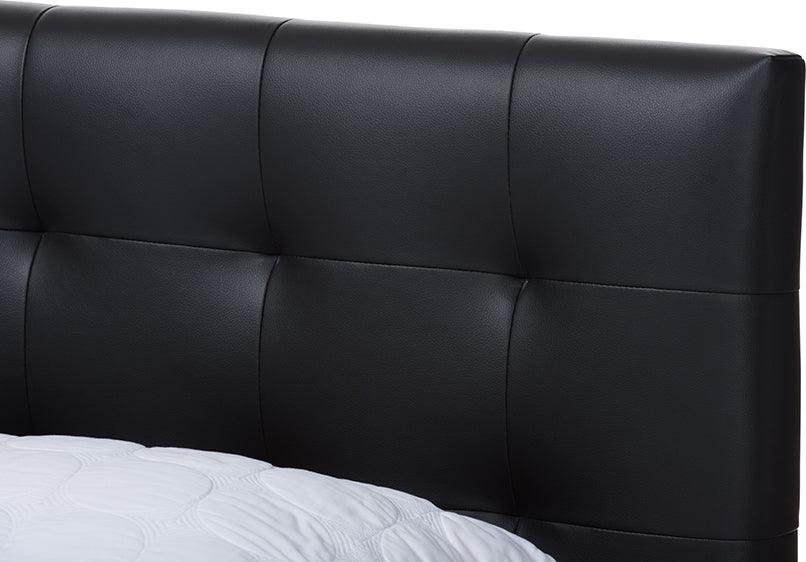 Wholesale Interiors Beds - Mitchell King Bed Black/Walnut Brown