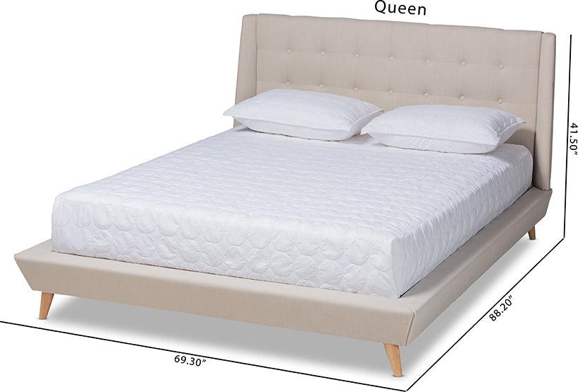 Wholesale Interiors Beds - Naya King Bed Beige