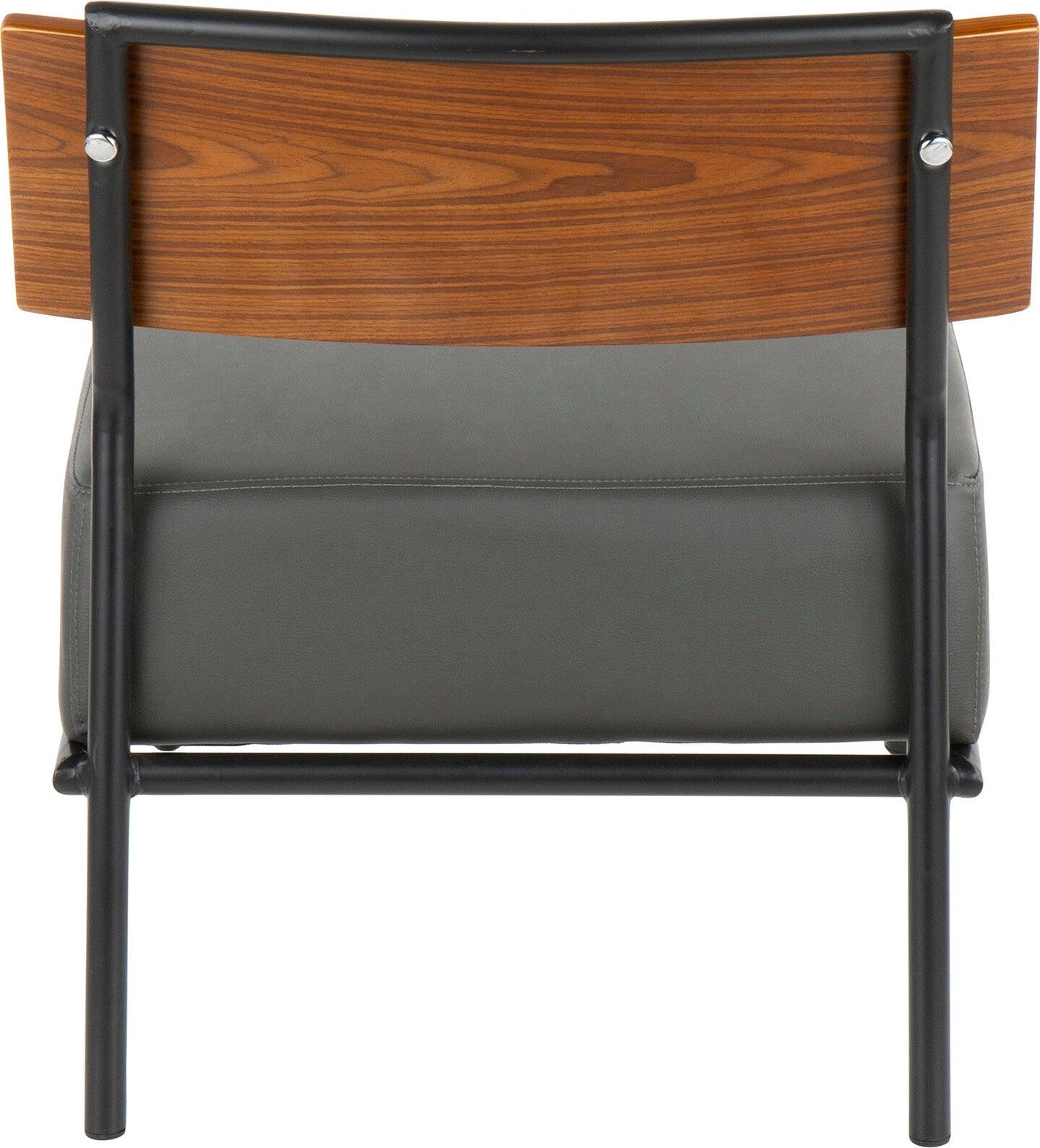 Lumisource Accent Chairs - Fiji Accent Chair Black & Gray