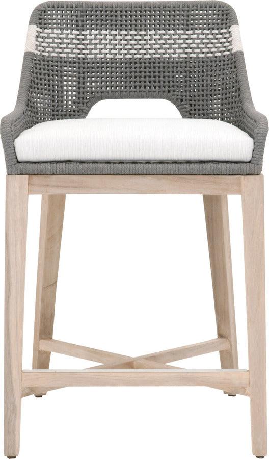 Essentials For Living Outdoor Barstools - Tapestry Outdoor Counter Stool Gray & Dove Teak