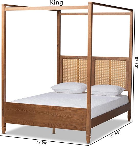 Wholesale Interiors Beds - Malia King Bed Walnut Brown