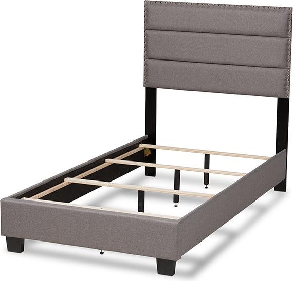 Wholesale Interiors Beds - Ansa Twin Bed Gray & Black