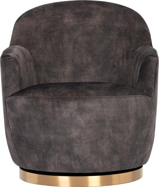 SUNPAN Accent Chairs - Casey Swivel Lounge Chair Nono Shitake