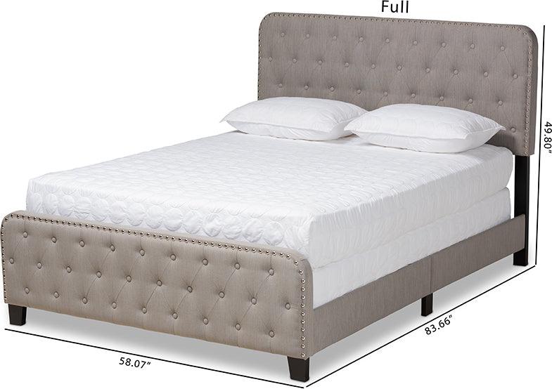 Wholesale Interiors Beds - Annalisa King Bed Gray & Black