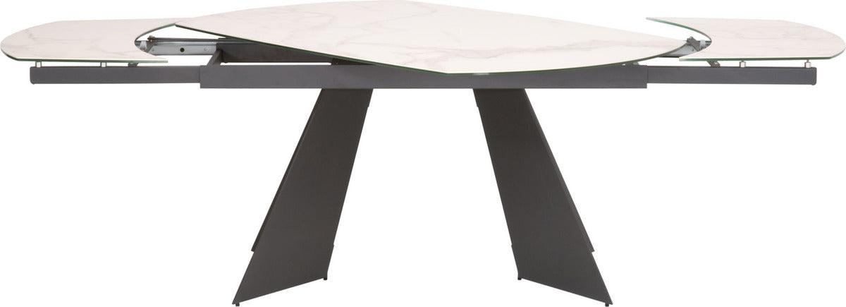 Essentials For Living Dining Tables - Torque Extension Dining Table Matte Dark Gray