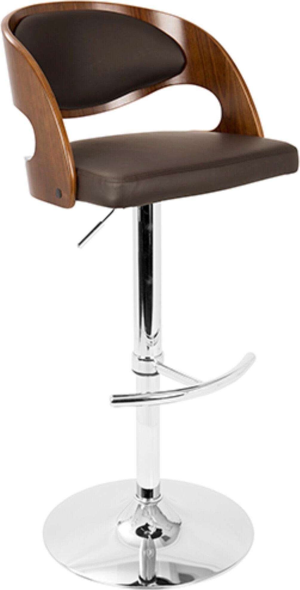 Lumisource Barstools - Pino Barstool Walnut & Brown