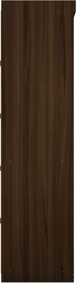 Manhattan Comfort Cabinets & Wardrobes - Mulberry 2.0 Sectional Modern Armoire Wardrobe Closet with 2 Drawers in Brown